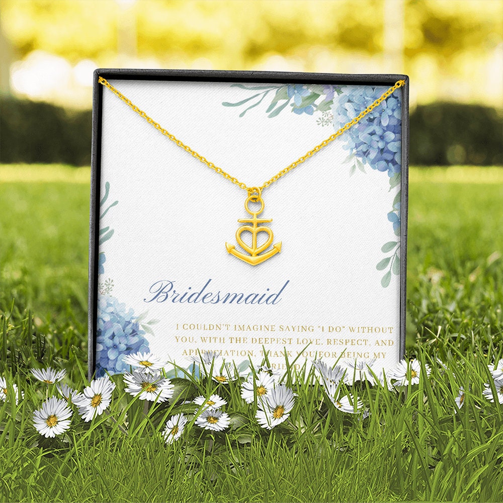 Bridesmaid Necklace for Hydrangea Theme Wedding