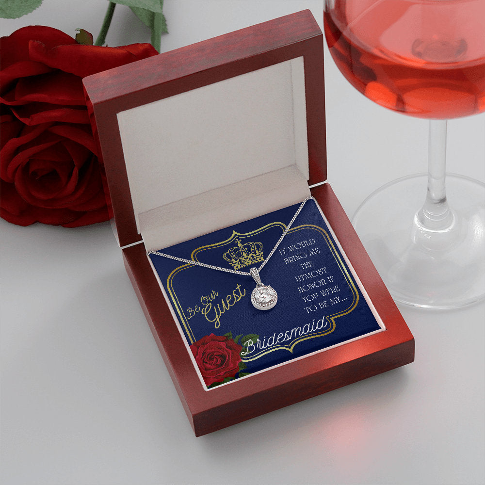 Royal Bridesmaid Proposal with Necklace