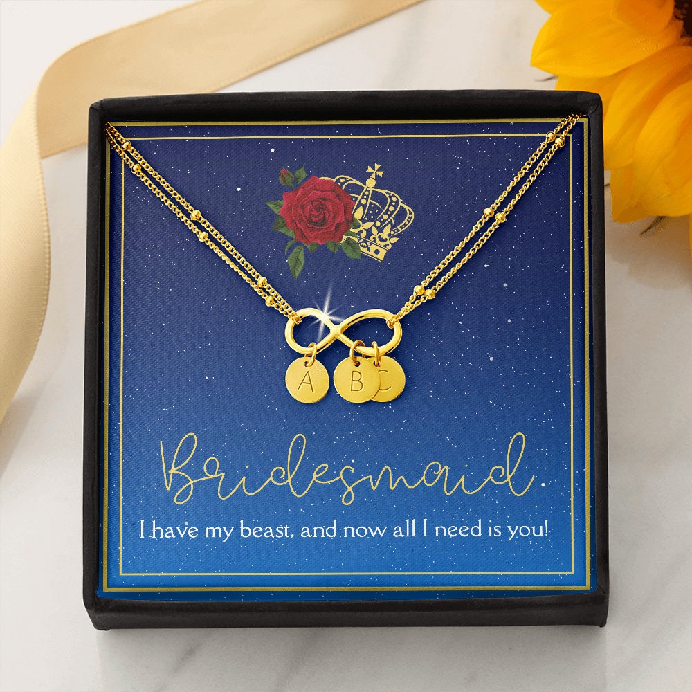 Beauty and the Beast inspired Bridesmaid Gift Bracelet // Bridesmaid Proposal