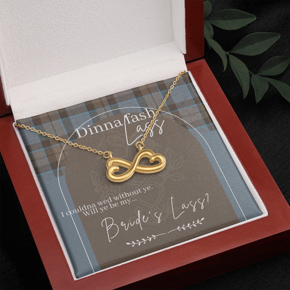 Outlander Bridesmaid Necklace Proposal Box