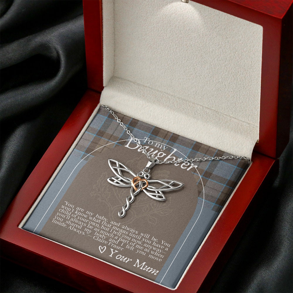 Outlander Themed Dragobfly Necklace for Daughter