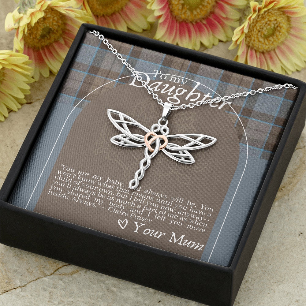 Outlander Themed Dragobfly Necklace for Daughter