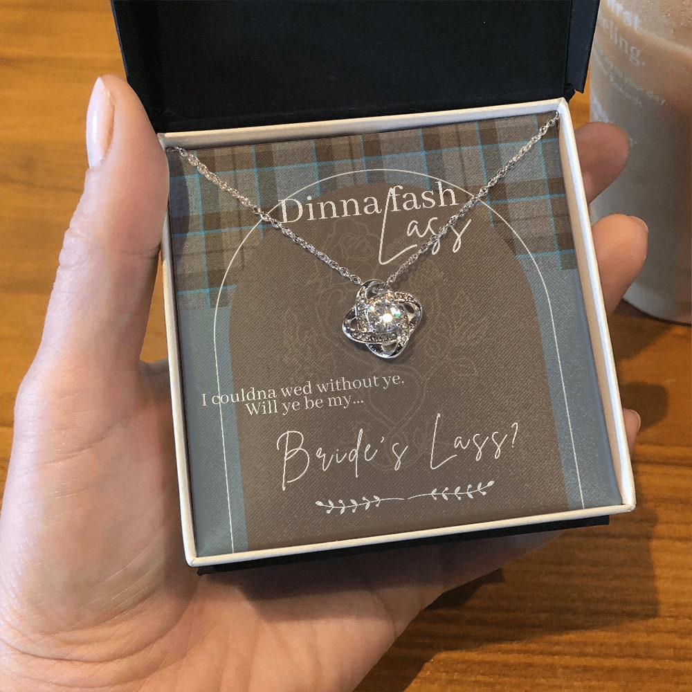 Outlander Theme Bridesmaid Proposal Necklace