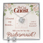 Bridesmaid Jewelry Set, Wedding, Proposal Box, Earrings, Necklace, Pendant, Beauty finds Beast