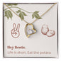 Bestie Gift, Potato, peace, Hippy, Boho, Retro, Best Friend, peace love potatoes