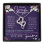 Gift for Granddaughter Graduation from Grandmother, Heart Necklace, College, High School, Graduation Gift