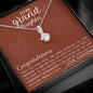 Graduation gift for granddaughter from grandmother, graduation necklace, congratulations jewery