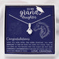 Navy Blue High School Mascot Keepsake, Graduation Gift for Granddaughter, Necklace, Jewelry