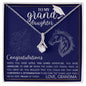 Navy Blue High School Mascot Keepsake, Graduation Gift for Granddaughter, Necklace, Jewelry