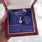 Navy Blue High School Mascot Keepsake, Graduation Gift for Granddaughter, Necklace, Jewelry
