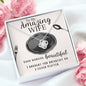 Necklace for Wife, Breakfast in Bed, On a Silver Platter, Humor, Funny, Mothers Day Gift, Birthday, Anniversary