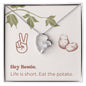 Bestie Gift, Potato, peace, Hippy, Boho, Retro, Best Friend, peace love potatoes