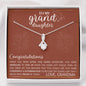 Graduation gift for granddaughter from grandmother, graduation necklace, congratulations jewery