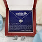 Granddaughter Necklace for Graduation, Commencement Jewelry, Class of 2022, Navy Blue, High School, University