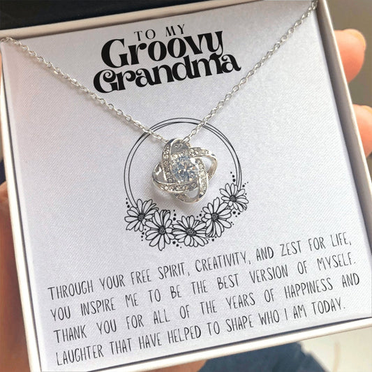 Groovy Grandma Necklace, Gift for Grandmother, Mothers Day, Birthday